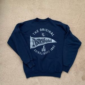 Navy Disneyland crewneck
